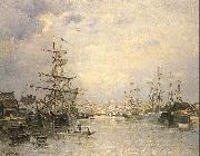 Lepine, Stanislas The Port of Caen oil painting reproduction